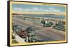 Playground, Hampton Beach, New Hampshire-null-Framed Stretched Canvas