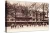 Playground of the École Annexe, 10 Rue Boursault, Paris, 1910-null-Stretched Canvas