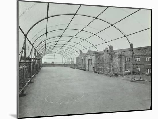 Playground on Roof, School of Building, Brixton, London, 1936-null-Mounted Photographic Print