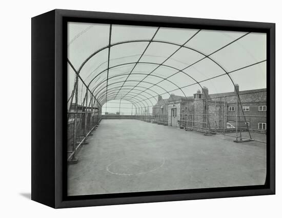 Playground on Roof, School of Building, Brixton, London, 1936-null-Framed Stretched Canvas