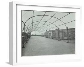 Playground on Roof, School of Building, Brixton, London, 1936-null-Framed Premium Photographic Print