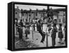 Playground Scene from the Slums of Baltimore-null-Framed Stretched Canvas