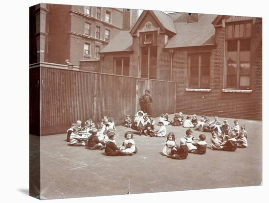 Playground Scene, Hugh Myddelton School, Finsbury, London, 1906-null-Stretched Canvas