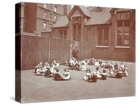 Playground Scene, Hugh Myddelton School, Finsbury, London, 1906-null-Stretched Canvas