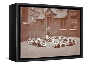 Playground Scene, Hugh Myddelton School, Finsbury, London, 1906-null-Framed Stretched Canvas