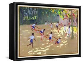 Playground, Sri Lanka, 1998-Andrew Macara-Framed Stretched Canvas