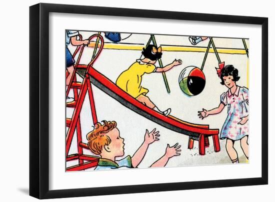 Playground-Julia Letheld Hahn-Framed Art Print