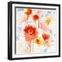 Playin with Poppies-Shirley Novak-Framed Art Print