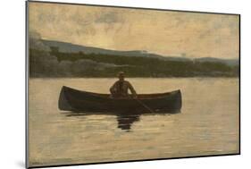 Playing a Fish, 1875, Reworked in the 1890S (Oil on Canvas)-Winslow Homer-Mounted Giclee Print