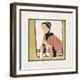 Playing a Flute-Hu Yongkai-Framed Giclee Print