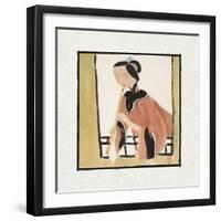 Playing a Flute-Hu Yongkai-Framed Giclee Print