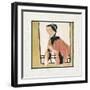 Playing a Flute-Hu Yongkai-Framed Giclee Print