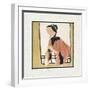 Playing a Flute-Hu Yongkai-Framed Giclee Print