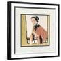 Playing a Flute-Hu Yongkai-Framed Giclee Print