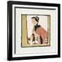 Playing a Flute-Hu Yongkai-Framed Giclee Print