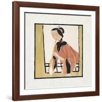 Playing a Flute-Hu Yongkai-Framed Giclee Print