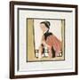 Playing a Flute-Hu Yongkai-Framed Giclee Print