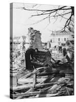 Playing a Piano Amid the Destruction - the Blitz-Robert Hunt-Stretched Canvas