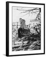 Playing a Piano Amid the Destruction - the Blitz-Robert Hunt-Framed Photographic Print