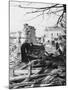 Playing a Piano Amid the Destruction - the Blitz-Robert Hunt-Mounted Photographic Print