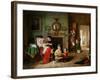 Playing at Doctors-Frederick Daniel Hardy-Framed Giclee Print
