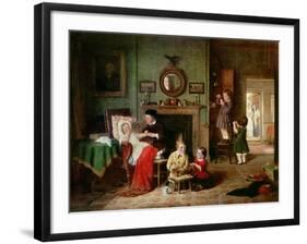 Playing at Doctors-Frederick Daniel Hardy-Framed Giclee Print