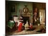 Playing at Doctors-Frederick Daniel Hardy-Mounted Giclee Print