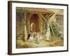 Playing at Schools, 1857-Charles James Lewis-Framed Giclee Print