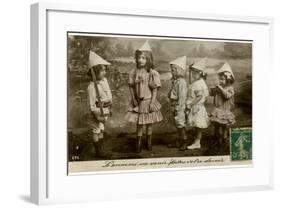 Playing at Soldiers-null-Framed Photographic Print