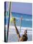 Playing Beach Volleyball-null-Stretched Canvas