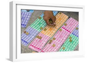 Playing Bingo, Baguio, Benguet Province, Philippines-Keren Su-Framed Photographic Print