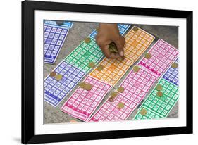 Playing Bingo, Baguio, Benguet Province, Philippines-Keren Su-Framed Photographic Print