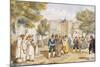 Playing Bocce at Santa Maria Degli Angeli in Rome, Achille Pinelli (1809-1841), Italy, 19th Century-null-Mounted Giclee Print