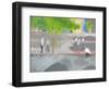 Playing Boule at St Jean, 2008-David Alan Redpath Michie-Framed Giclee Print