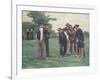 Playing Boules on the Outskirts of Concarneau-Theophile Louis Deyrolle-Framed Giclee Print