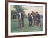 Playing Boules on the Outskirts of Concarneau-Theophile Louis Deyrolle-Framed Giclee Print