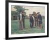 Playing Boules on the Outskirts of Concarneau-Theophile Louis Deyrolle-Framed Giclee Print