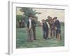 Playing Boules on the Outskirts of Concarneau-Theophile Louis Deyrolle-Framed Giclee Print