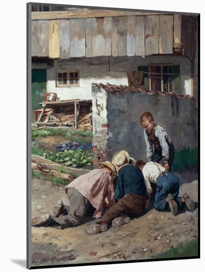 Playing boys, 1887 by Jahn Ekenaes-Ludwig Munthe-Mounted Giclee Print