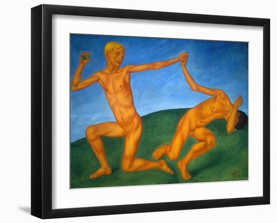 Playing Boys, 1911-Kosjma Ssergej Petroff-Wodkin-Framed Giclee Print