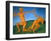 Playing Boys, 1911-Kosjma Ssergej Petroff-Wodkin-Framed Giclee Print