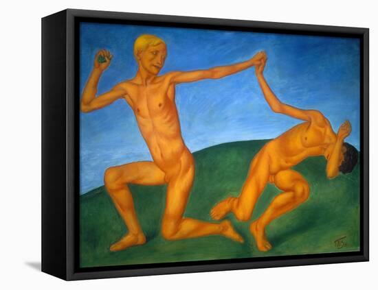 Playing Boys, 1911-Kosjma Ssergej Petroff-Wodkin-Framed Stretched Canvas