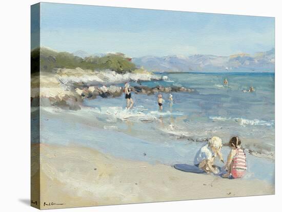 Playing by the Sea-Paul Brown-Stretched Canvas