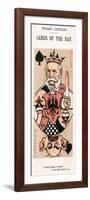 Playing Card Caricatures of Wilhelm I and Bismarck-null-Framed Art Print