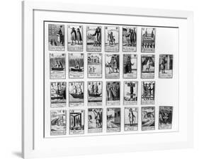 Playing Cards Commemorating the Rye House Plot to Kill King Charles II in 1683-null-Framed Giclee Print