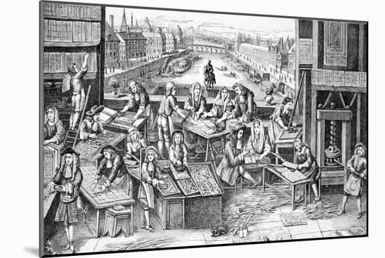 Playing Cards Factory during Reign of Louis XIV France-Chris Hellier-Mounted Giclee Print