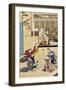 Playing Cards in a Home for Women-Hishikawa Moronobu-Framed Giclee Print