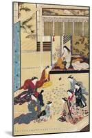 Playing Cards in a Home for Women-Hishikawa Moronobu-Mounted Giclee Print