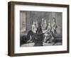 Playing Cards in Apartments of Louis XIV with Maria Anna of Bourbon-Conti-null-Framed Premium Giclee Print