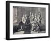 Playing Cards in Apartments of Louis XIV with Maria Anna of Bourbon-Conti-null-Framed Giclee Print
